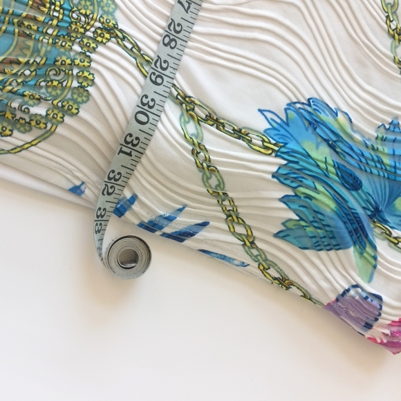 Jennifer Lopez White Floral Mini Dress Petite Large - Picture 3 of 5